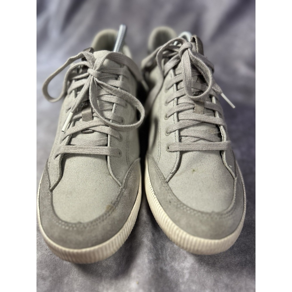Sorel Men's Canvas Low Top Sneakers Gray Casual Lace Up Shoes Size 10.5